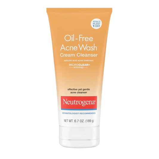 Oil-free Acne Wash Cream Cleanser